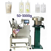 Machine de remplissage de poches souples en acier inoxydable avec système de bouchage automatique