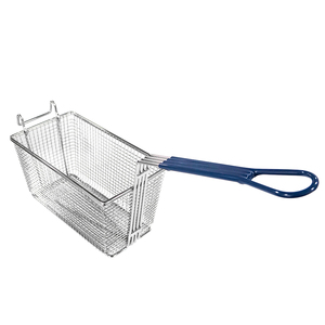 Pommes Frites Fritte use Korb Designed Heavy Gauge Frittier korb mit bunt beschichteten Griff für Köche Home Commercial Kitchen - Product Image 2