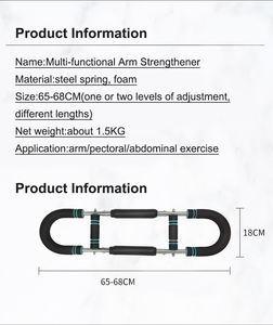 Entrenador de brazo multifuncional Power Twister 40-100lb equipo de entrenamiento de pecho ajustable entrenador de brazo de barra desmontable - Product Image 3