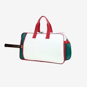 Sac de sport en cuir véritable Pickleball Racketball <span class=keywords><strong>Badminton</strong></span> Tennis Sac avec <span class=keywords><strong>pochette</strong></span> pour <span class=keywords><strong>raquette</strong></span> - Product Image 2