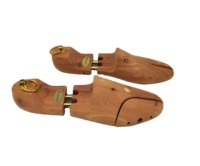 Garde-chaussures en bois de cèdre réglable à deux tubes promotionnels