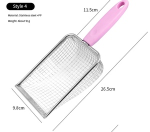 Venta al por mayor de fábrica, pala para arena para gatos, pala duradera de <span class=keywords><strong>Metal</strong></span> de acero inoxidable para arena para gatos - Product Image 2