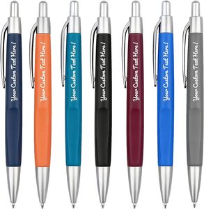 Stylos à bille en plastique souple de haute qualité, très demandés, avec impression de logo personnalisé pour hôtel - Product Image 1