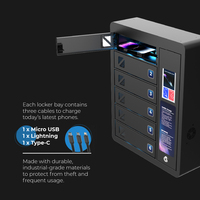 Estación de Carga Súper Rápida Y2 Power PD20W 2026, 6 Puertos, Compatible con Teléfonos, Ideal para Bares, Puede Equiparse con Cable QR Opcional