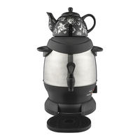 Samovar électrique 4L en acier inoxydable, machine à thé, 220-240V, usine du Guangdong, bouilloire à thé turque, samovar