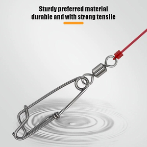 Kugellager-Angelwirbel mit Karabinerhaken, Angelzubehör für Salzwasser und Süßwasser, Coastlock-Snaps, Barrel-Swivel, Vorfachverbinder - Product Image 3