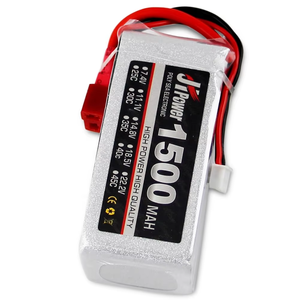 JHLIPO pabrik grosir 2S 7.4V 1500mAh 100C RC Lipo paket baterai terbuat dari Ion Lithium untuk RC pesawat mobil perahu Model - Product Image 4