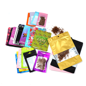 Hot Sale Customizable Logo <b>Waterproof</b> Plastic Manual Square Belt <b>Sealing</b> Strip 60x100mm Full Size Tobacco Pouch Special Pattern - Product Image 2