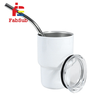 3OZ sublimation verres à liqueur colorés gobelets blancs pour sublimation tasse à café mini avec couvercle sublimation tasses en gros