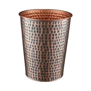 Monarca <span class=keywords><strong>dimora</strong></span> bagno moderno pattumiera resistente in rame antico cestino dei rifiuti in metallo martellato a mano cestino decorativo in metallo per <span class=keywords><strong>la</strong></span> casa - Product Image 6