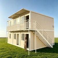 Casa Contenedor Prefabricada de 20 Pies, Impermeable, con Paneles Sándwich, Ensamblaje con Pernos, Instalación Rápida, Espacio Modular para Hotel, Oficina o Vivienda