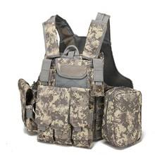 TONMO prezzo all'ingrosso 8 pezzi Set gilet tattico regolabile Chalecos Molle <span class=keywords><strong>Ciras</strong></span> gilet tattico per campeggio uomo di formazione - Product Image 5
