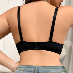 Reggiseno Push-Up Sexy e Confortevole per Donna, Intimo Quotidiano Regolabile con Spalline Laterali e Ferretto in Acciaio, Spandex/Nylon - Product Image 4