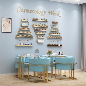 Factory Supply Wholesale Light Luxury Modern Design Style <b>Nail</b> Salon Furniture Set <b>Nail</b> Salon <b>Table</b> and Chair Set - Product Image 3