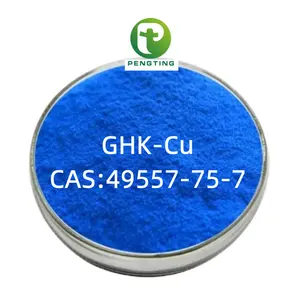 일일 화학 물질 화장품 원료 벌크 펩타이드 분말 99% CAS 49557-75-7 Tripeptide-1 구리 펩타이드 GHK-Cu