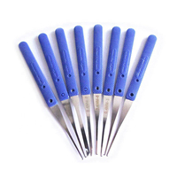 Klm 12 pièces outil de ramassage bleu, extracteur de clé cassée, extracteur de clé, poignée de quincaillerie, outil de serrurier automatique