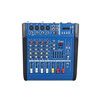 PMX402D-UHF avec microphone Mini 250W amplificateur mélangeur USB mélangeur de son 1EQ égaliseur/16 effets DSP/Blue-tooth