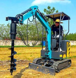 RSBM Mini Escavadeira <span class=keywords><strong>Auger</strong></span> Retroescavadeira Larga Helicoidais Hidráulica Tilt Retroescavadeira Anexo para Cavar Buracos - Product Image 4