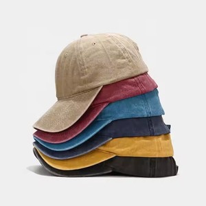 <strong>In</strong>-Stock Factory Direct Sales New Hats Unisex 3D Embroidery Metal Buckle Common Fabric Summer Washed Baseball <strong>Caps</strong> - Product Image 3