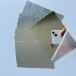 1-6 سميكة الجدار الديكور مرآة الاكريليك الكسر البلاستيك روز الذهب الفضة مربع مرآة 1220x2440mm - Product Image 2