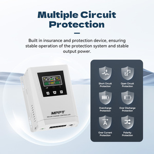 Contrôleur de charge solaire <span class=keywords><strong>MPPT</strong></span> <span class=keywords><strong>30</strong></span> <span class=keywords><strong>amp</strong></span>ères, régulateur de tension de batterie 12V/24V/48V, prix du contrôleur de charge solaire - Product Image 6