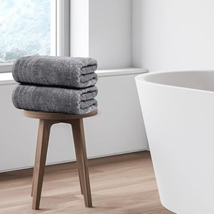 Lot de 4 serviettes de bain tissées extra larges 30 x 60 pouces 100% coton pour usage domestique, plus grandes, plus légères, séchage rapide, super douces et absorbantes - Product Image 2