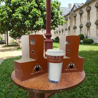 Boîte à café pliée personnalisée avec poignée