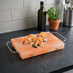 Premium Quality 2025 Himalayan Salt Cooking Slab Plates <b>Tray</b> <b>circle</b> Shape Salt Block Carved Technique for Home Decoration - Product Image 1