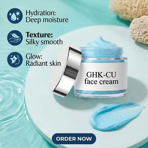 Crème Visage Anti-Âge au Peptide de Cuivre GHK-Cu et Acide Hyaluronique, Réparatrice de Barrière Cutanée, Hydratant de Nuit, Boost de Collagène, Marque Privée - Product Image 1
