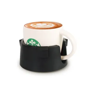 Desain baru multifungsi Coaster Skidproof kopi teh minuman ukuran yang dapat disesuaikan pemegang cangkir plastik dengan pita perekat