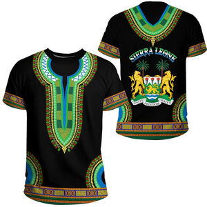 Afrique Sierra Leone Flag Print T Shirts Patriotic Blason Tshirt Male Sport Jersey Boy Tops Drop Shipping Summer Men Tee - Product Image 3