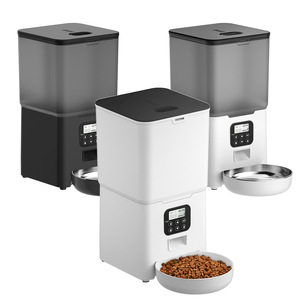 Distributeur automatique de nourriture pour animaux de compagnie intelligent 6L, accessoires d'alimentation pour animaux de compagnie, distributeur de nourriture sèche pour animaux de compagnie avec minuterie, distributeurs de nourriture pour chats programmables - Product Image 1