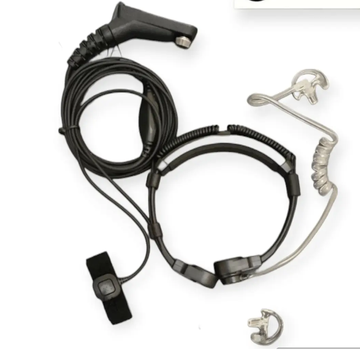 PMLN6127A Portable Two-way Radio Throat Mic Headset Earpiece IMPRES for DP4400E DP4800E XPR7550E DGP8550E Walkie Talkie