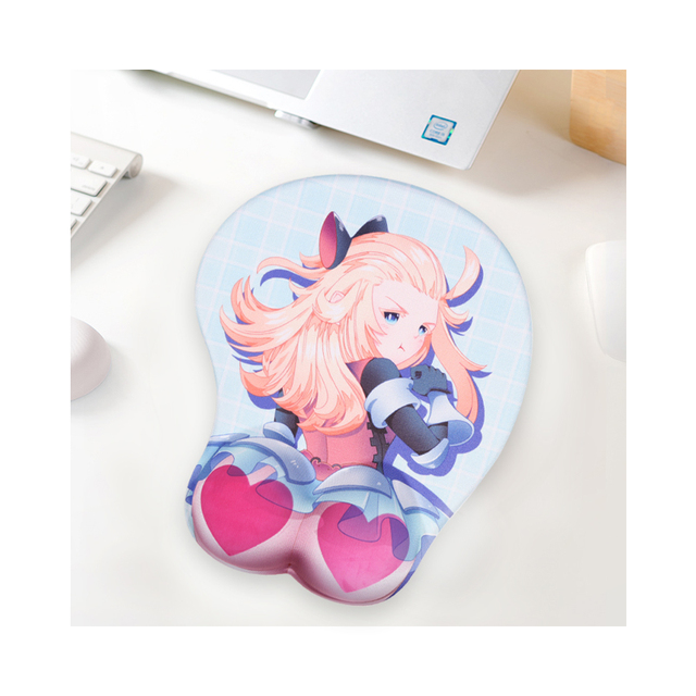 Factory Kelida 3D Gel Silicone Beauty Cute Anime Cartoon Gaming Mouse Pad with Wrist Protector Non-Slip Heat Response 260x220mm