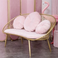 Nedeins — canapé de luxe en métal doré pour salon, fauteuil de mariage de Style nordique moderne pour chambre à coucher