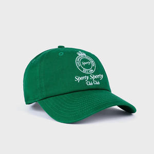 Casquette de baseball personnalisée OEM confortable à six pièces avec logo brodé, casquette de tennis en sergé 100 % coton de haute qualité - Product Image 3