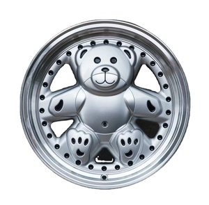 Jiangzao roue de coulée en alliage d'aluminium ours en peluche roues jantes mignonnes pour mini voiture 4x100 15 pouces - Product Image 1