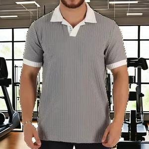 Camisetas de Hombre Recién Llegadas, de Moda, Secado Rápido, Ligeras, Corte Regular, Estilo Casual, Diseño Liso, 100% Algodón Tejido - Product Image 2