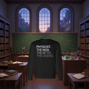 T-shirt a maniche lunghe del fisico The Man The Myth The Legend - Product Image 3