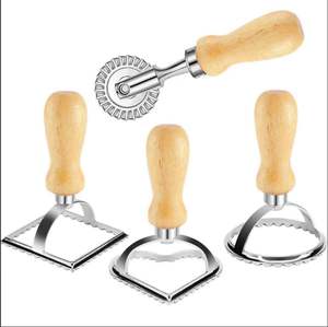 1 Piece Household Kitchen <b>Tool</b> Handheld Press Aluminum Alloy Dough <b>Pasta</b> Dumpling Skin Ravioli Cutter - Product Image 1