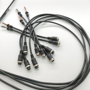Conector Circular DIN GX16 de 8 Pines, Cable Impermeable para Videovigilancia en Exteriores, Cable de Extensión con Núcleo de Cobre - Product Image 1