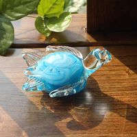 Petite tortue en verre créative moderne artisanat maison salon décoration salons poissons réservoir trophées tasses souvenirs cadeaux