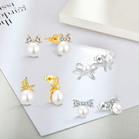 Mode 925 Sterling Silber Sparkling Freihand Herz Zirkonia Clip auf Ohr stecker Schmuck Edelstein Blume Ohr stecker für Frauen Geschenk