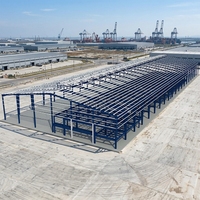 Structures de toiture métalliques modernes en acier, charpente en I pour entrepôts, ateliers, centres commerciaux, Chine, cadre en acier galvanisé, taille personnalisée, garantie 5 ans