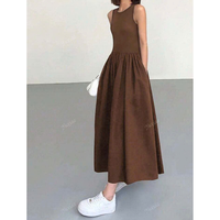 Robes quotidiennes de style doux pour femmes en lin de coton personnalisable avec options de support OEM ODM pour les types de matériaux de marque