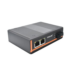 TiNCAM 1000Mbps 1 * SC + 1 * RJ45 Port Din Rail SM Simplex 12V ~ 52V -40 ℃-80 ℃ pour convertisseur de média de commutateur Ethernet industriel CCTV FTTH - Product Image 4