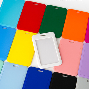 Vente en gros de porte-cartes d'identité coulissant coloré avec logo personnalisé porte-badge en <span class=keywords><strong>plastique</strong></span> dur <span class=keywords><strong>pochette</strong></span> de protection avec fenêtre transparente - Product Image 6