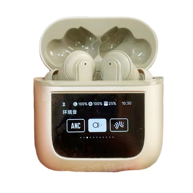 2025 LED Full Color Smart Wireless TWS Earbuds JL 5.3 Digital Display IPX-6 Waterproof Noise Cancelling Hi-Fi Sound LHDC Touch