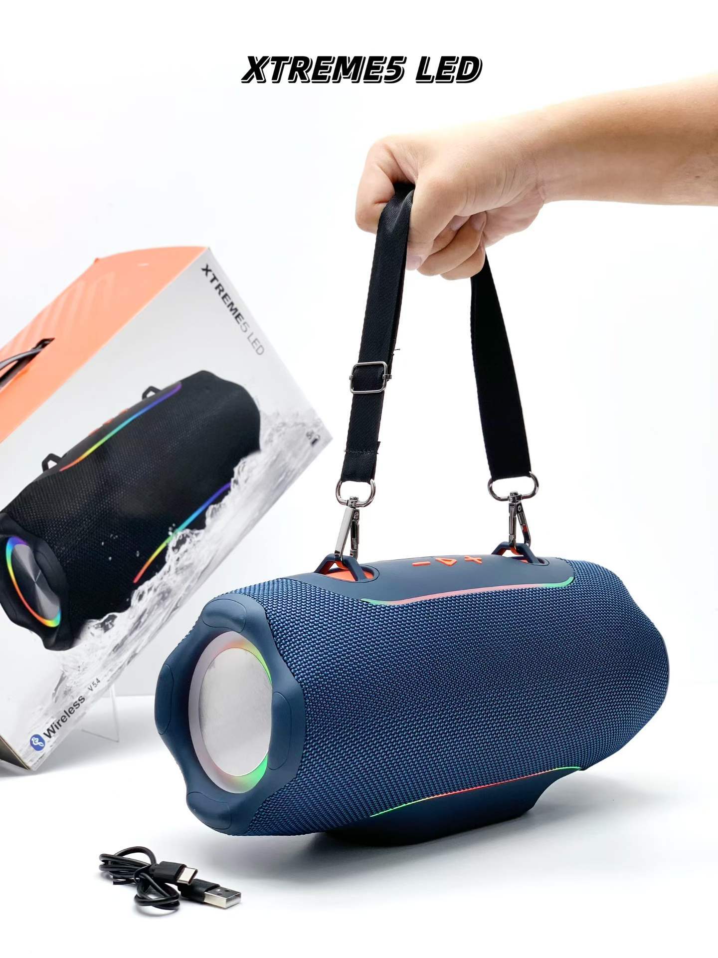 Xtreme5 LED Portable Outdoor Wireless Speaker with RGB Ambient Lighting IPX5 Waterproof & up to 20W Output · image 3