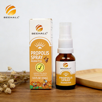 BEEHALL Vente en gros Spray buccal à la propolis sans alcool pour apaiser les maux de gorge